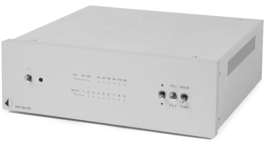 Стационарные ЦАПы Pro-Ject DAC BOX RS silver стационарные цапы matrix audio x sabre 3 silver