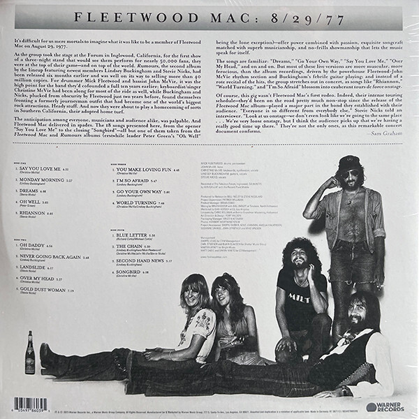 Рок Warner Music Fleetwood Mac - Rumours Live (Black Vinyl 2LP) - фото 2