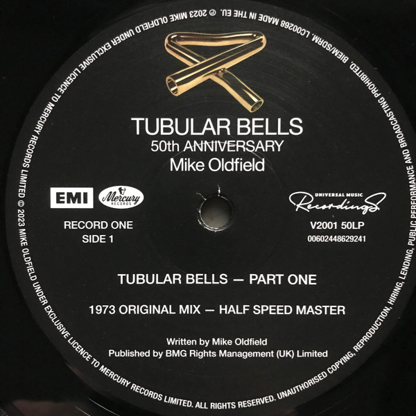 Рок Universal (Aus) Oldfield, Mike -Tubular Bells (50th Anniversary, Half Speed Master Black Vinyl 2LP) - фото 7