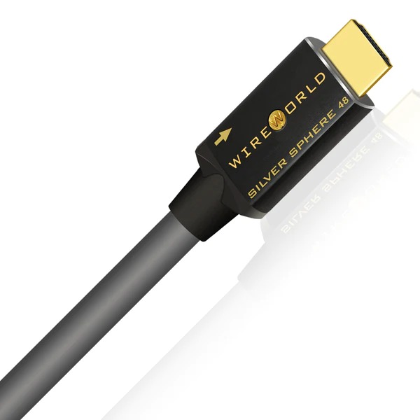 HDMI кабели Wire World Silver Sphere HDMI 48 G, 2.1 Cable 1m, цвет серый - фото 3