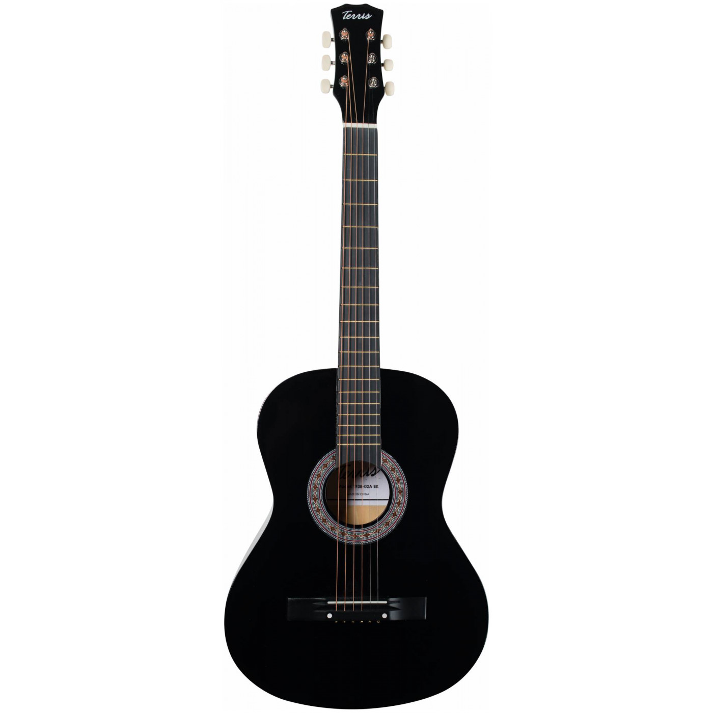 Акустические гитары Terris TF-3802A BK акустические гитары terris tf 3802c rd