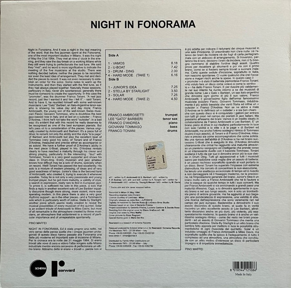 Джаз Universal US Franco Tonani - Night In Fonorama (Black Vinyl LP) - фото 2