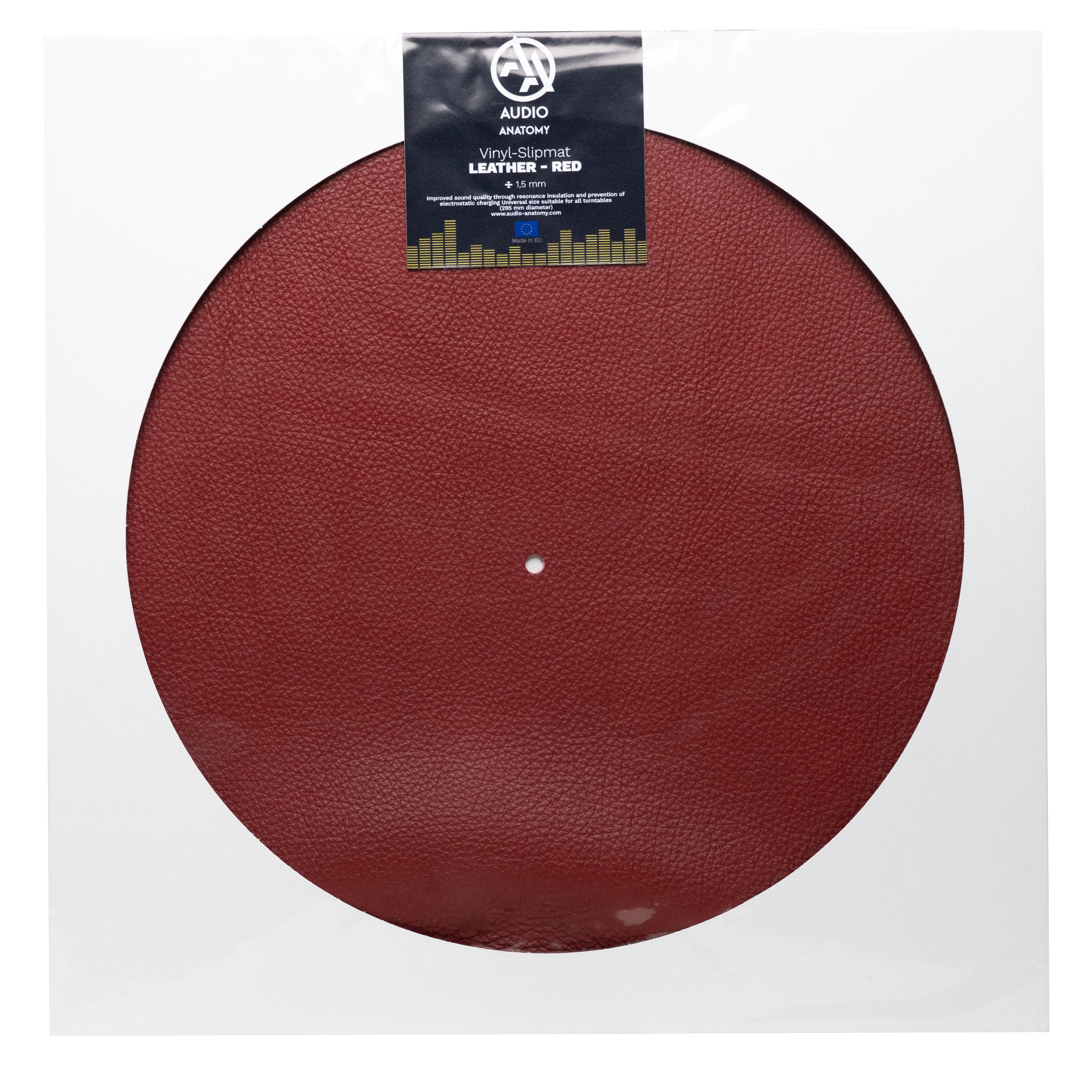 Слипматы Audio Anatomy Мат для диска Audio Anatomy Slipmat Leather - Red