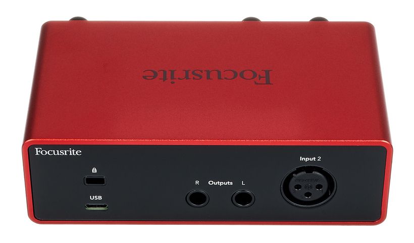 Аудиоинтерфейсы для домашней студии FOCUSRITE Scarlett Solo 4th Gen, цвет красный - фото 3