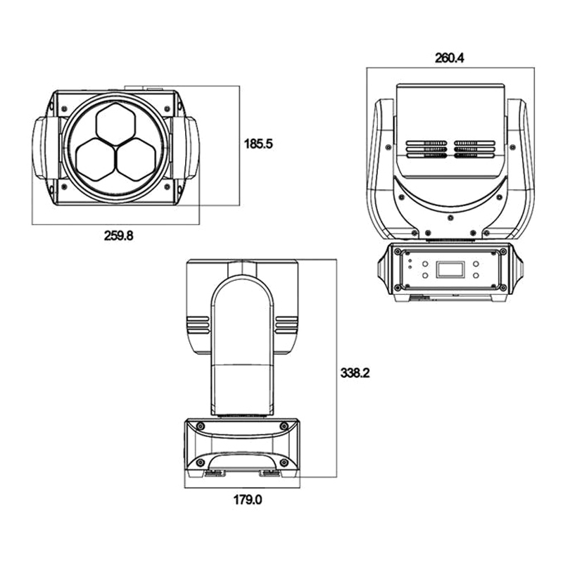 Вращающиеся головы Silver Star SS636XCE PLUTO800XE, цвет rgbw - фото 3