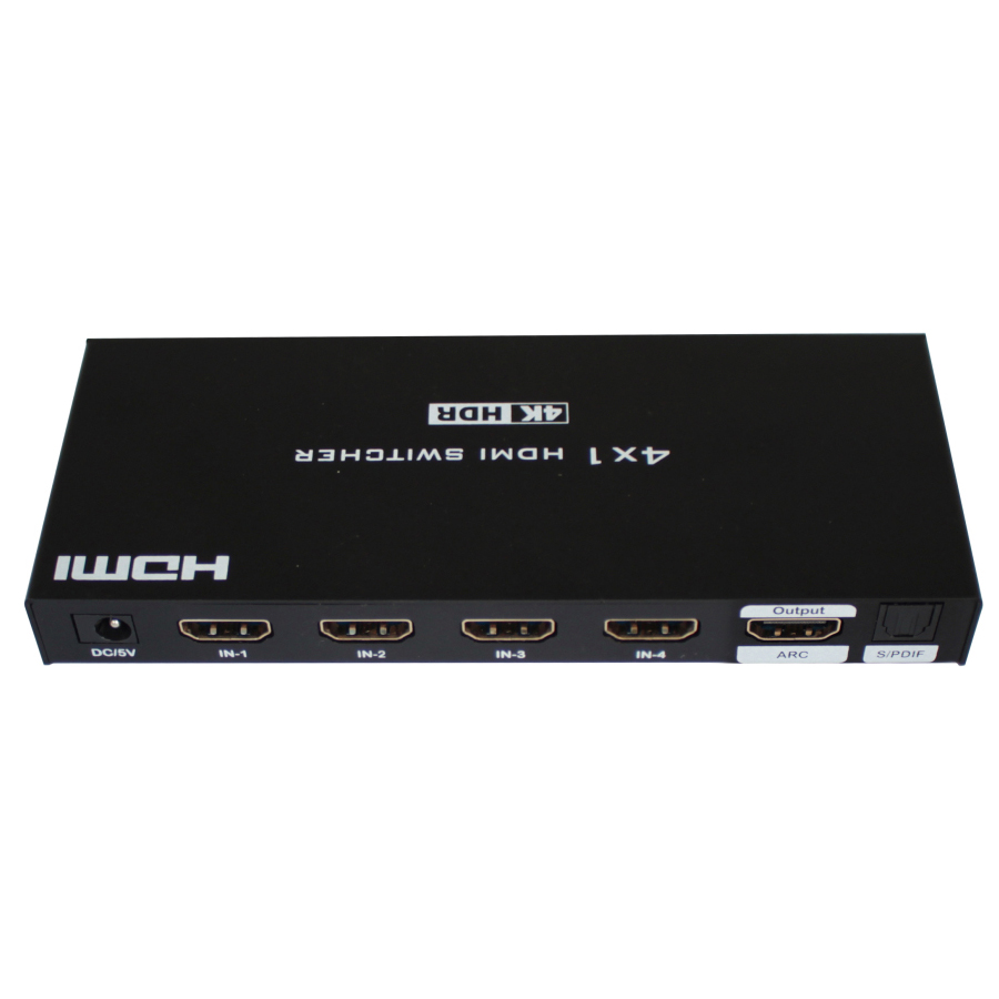 HDMI коммутаторы, разветвители, повторители Dr.HD SW 417 SLA kuwfi hdmi 2 0 matrix 4x2 4k60hz switch splitter hdcp2 2 edid 4kx2k hdr arc hifi hdmi switcher spdif coax 3 5mm stereo audio