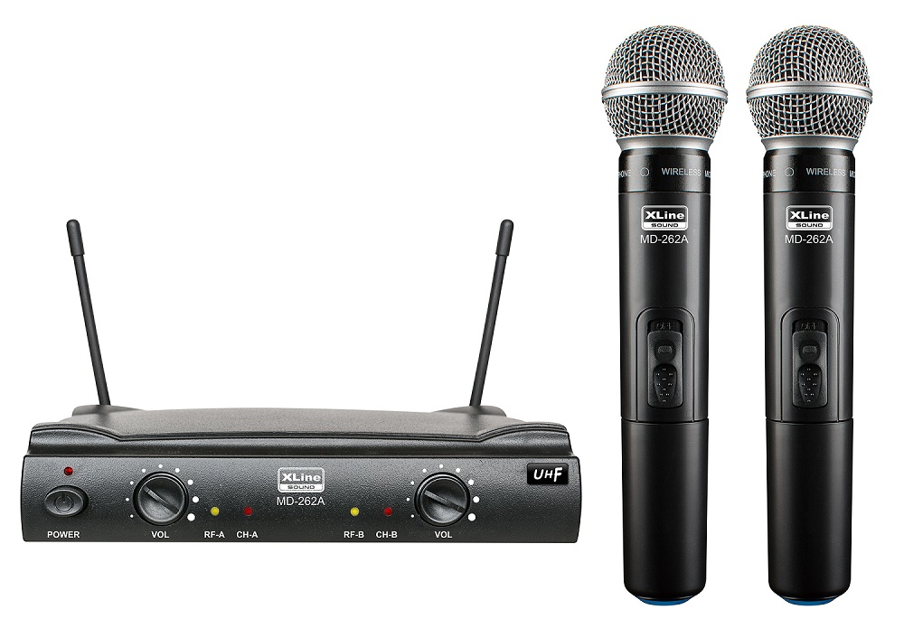 Радиосистемы с ручным микрофоном Xline MD-262A-C микрофон xline md 262a a md 262a a