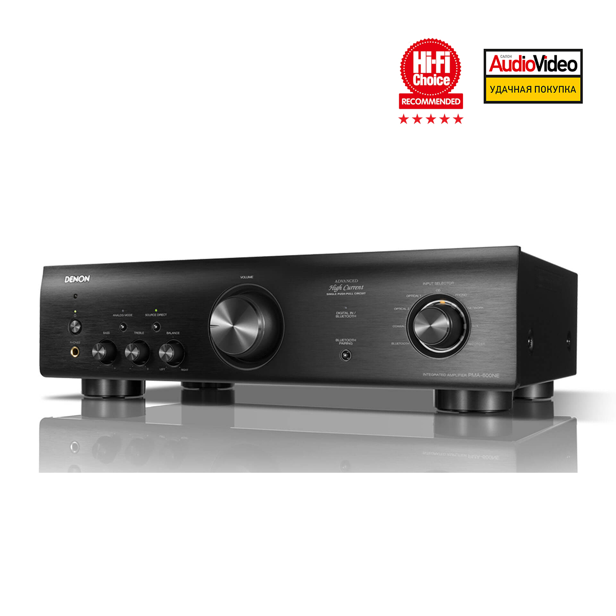 Интегральные стереоусилители Denon PMA-600NE Black, цвет черный - фото 6