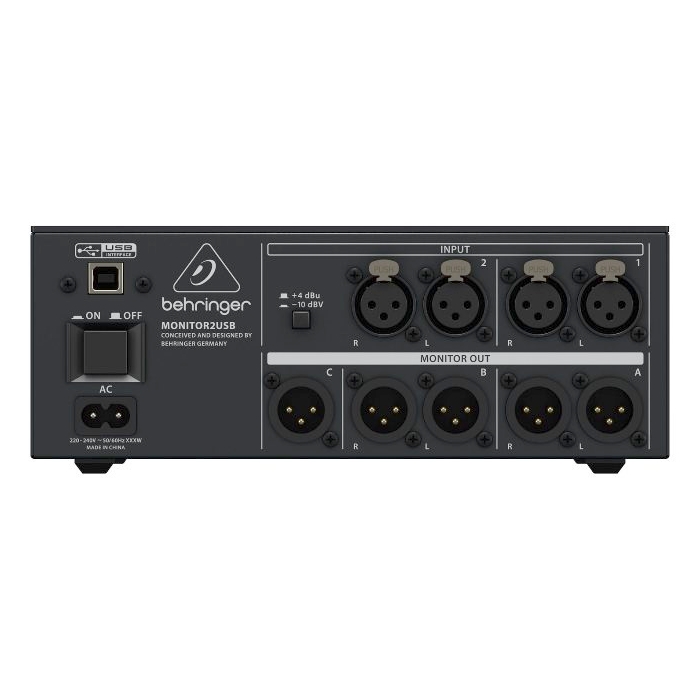 Усилители с ЦАП для наушников Behringer MONITOR2USB, цвет черный - фото 2