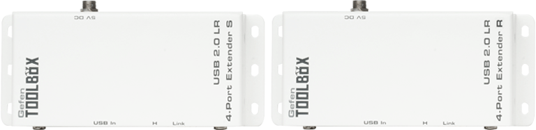 Удлинители интерфейсов Gefen GTB-USB2.0-4LR-BLK удлинители интерфейсов dr hd ae 500 lan
