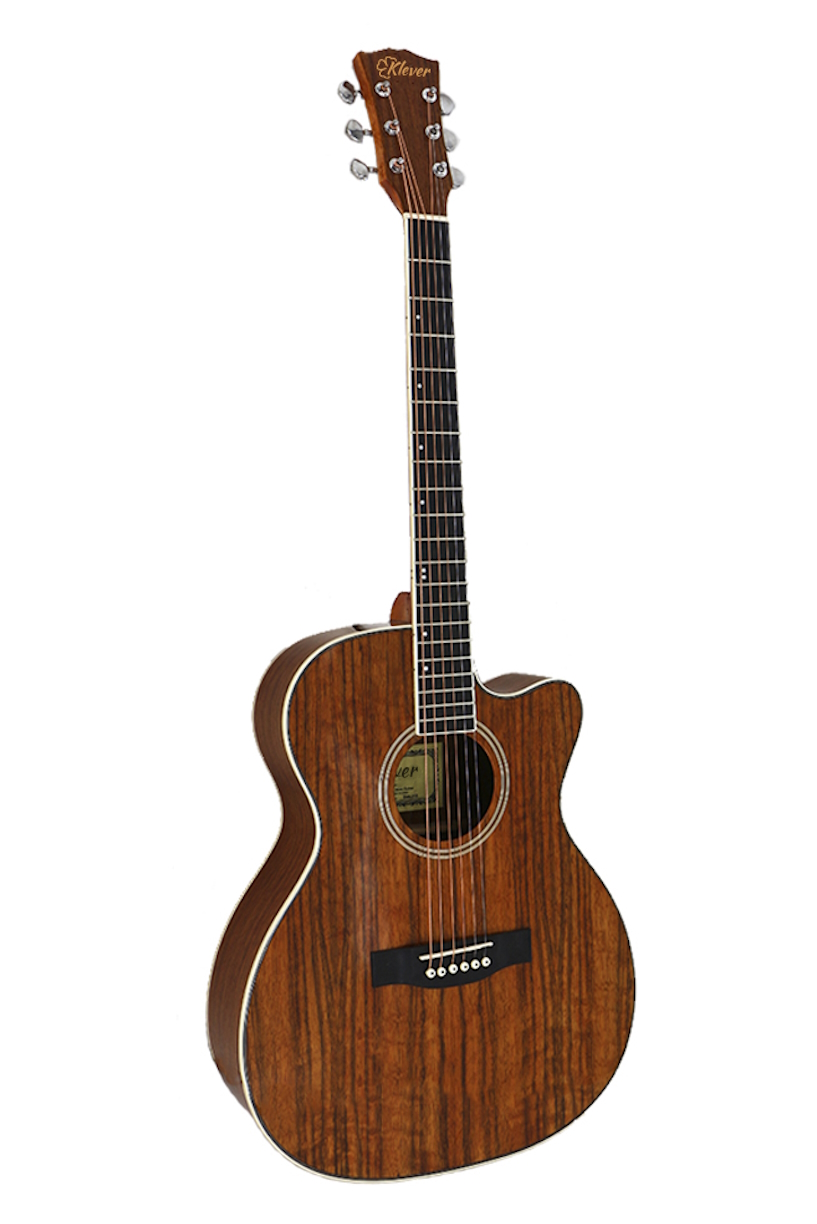 Акустические гитары Klever KA-215 ремень для гитары жёлтое пламя длина 60 117 см ширина 5 см 12 медиаторов в подарок