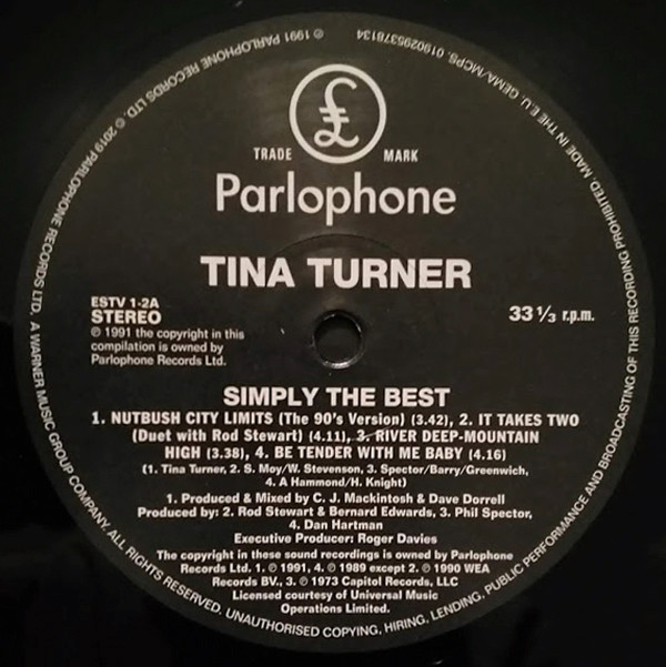 Рок PLG Turner, Tina, Simply The Best (Black Vinyl) - фото 6