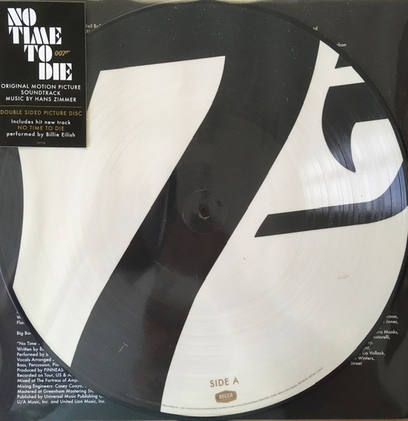 Саундтрек Universal (Aus) OST - JAMES BOND 007 - NO TIME TO DIE - PICTURE DISC (LP)