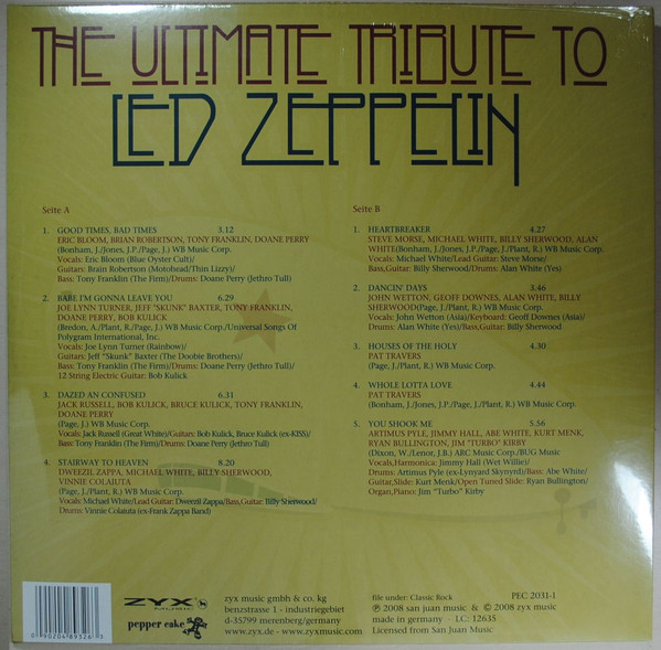 Рок ZYX Records Various artist - Led Zeppelin - The Ultimate Tr - фото 2