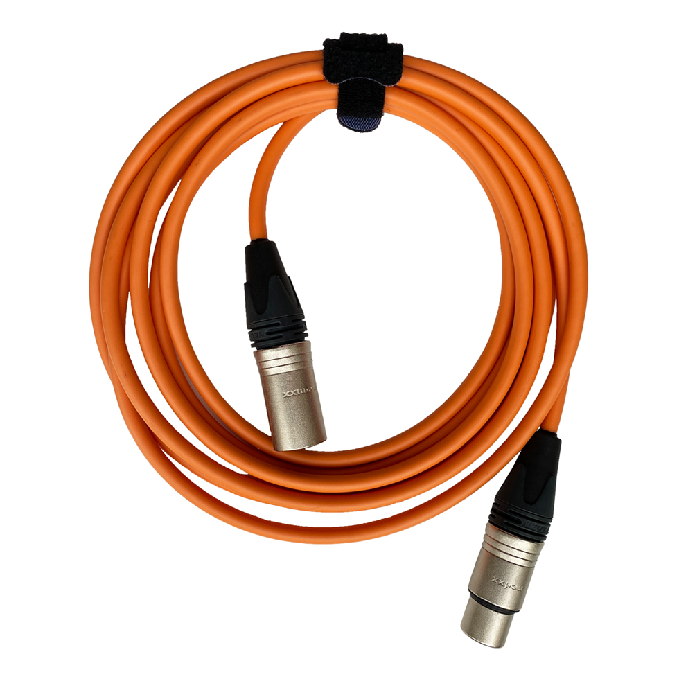 Кабели с разъемами GS-PRO XLR3F-XLR3M (orange) 3 метра