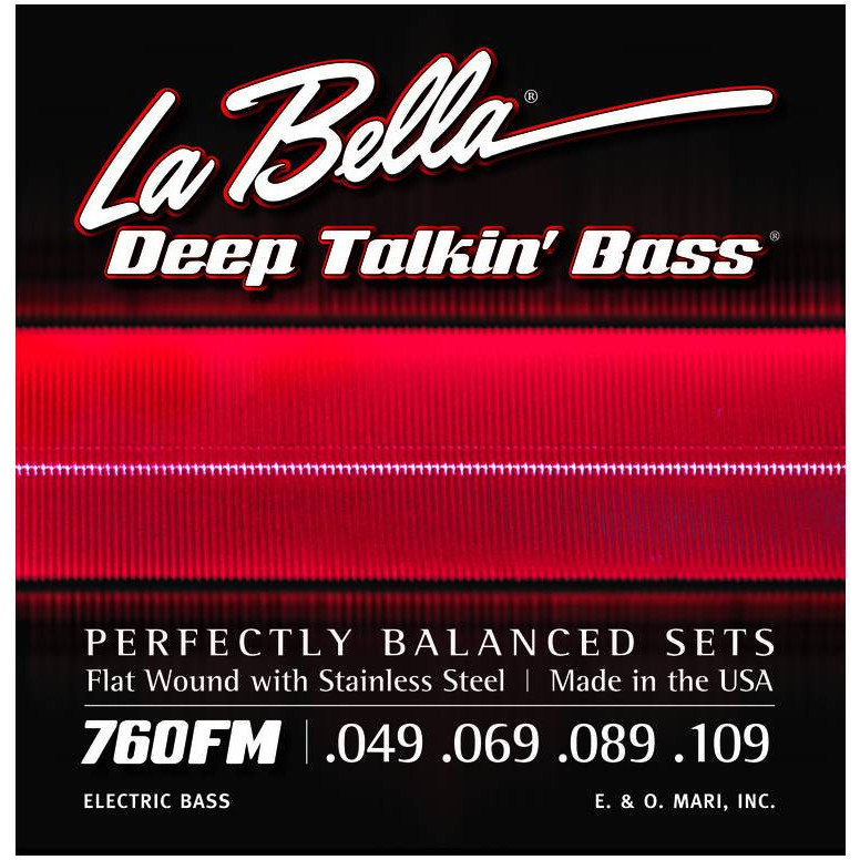 Струны La Bella Bella 760FM Deep Talking Bass Medium струны mark bass advanced series mb4adss45105ls