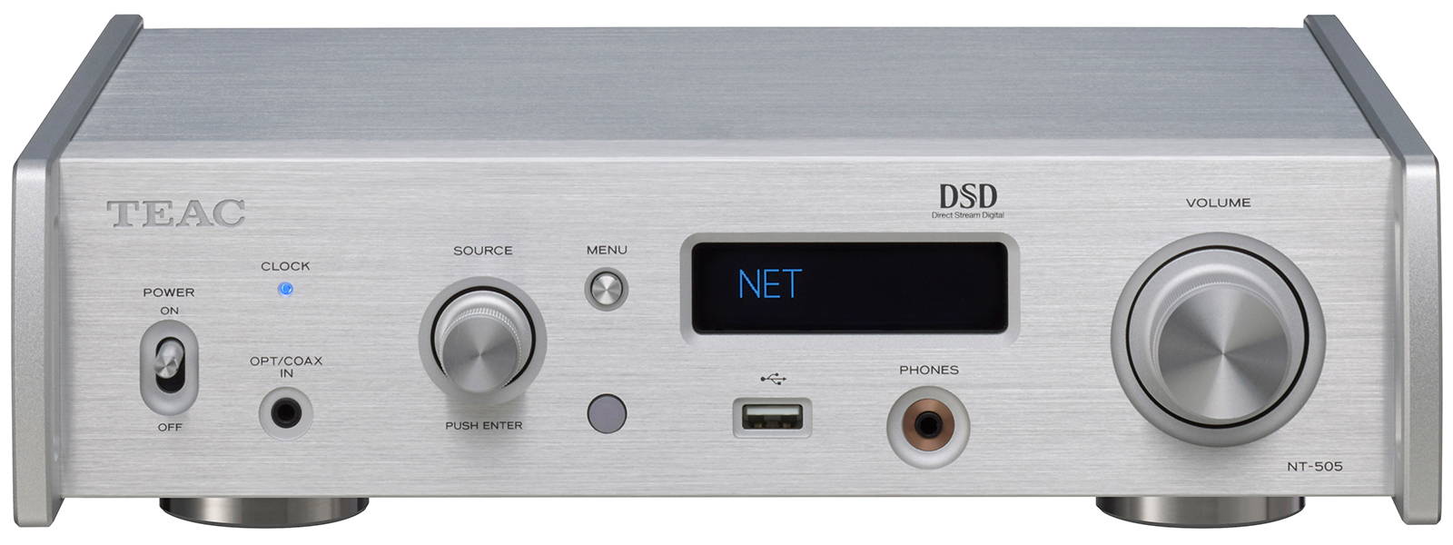 Сетевые аудио проигрыватели Teac NT-505-X Silver сетевые аудио проигрыватели rose rs250a silver