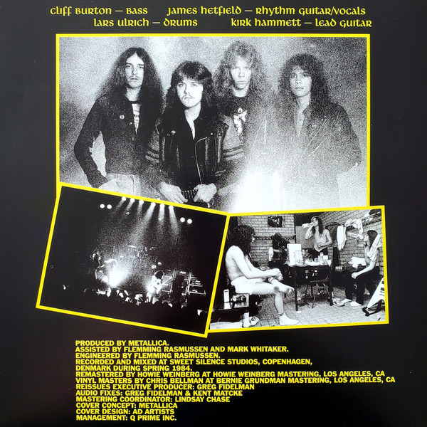 Рок Rhino Records METALLICA - RIDE THE LIGHTNING (LP) - фото 4