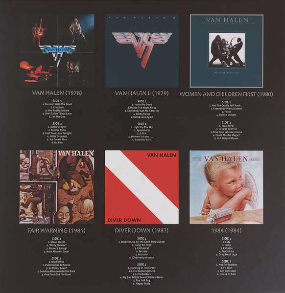 Сборники Warner Music Van Halen - The Collection 1978 - 1984 (Box) (Black Vinyl 6LP) - фото 2