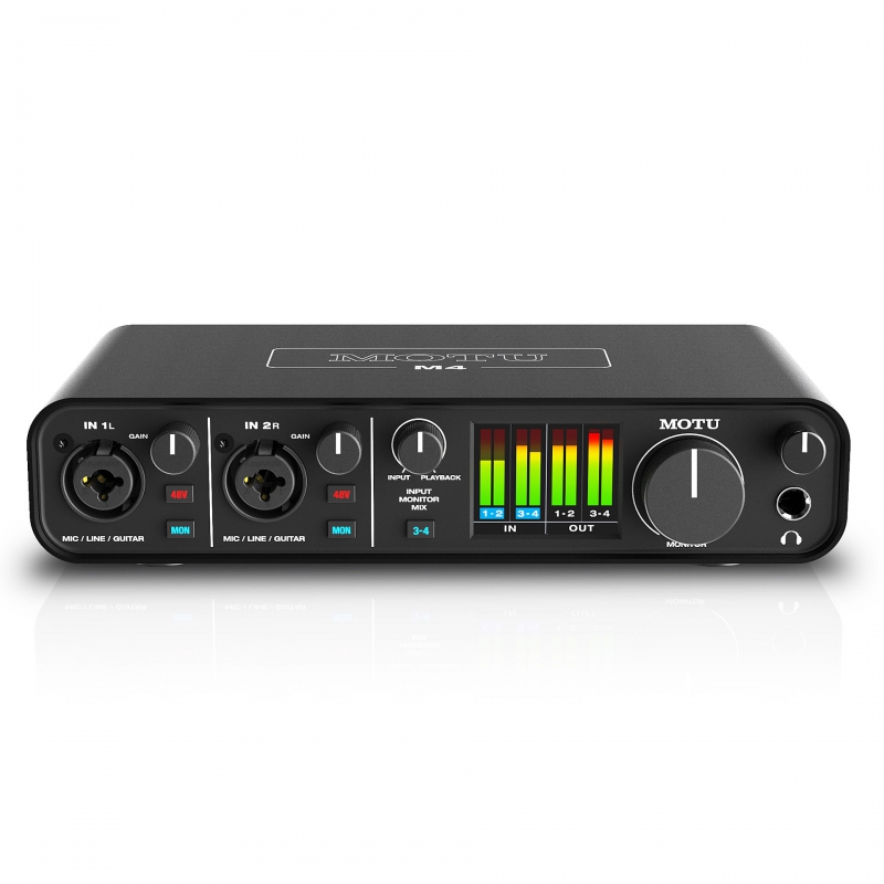 Аудиоинтерфейсы для домашней студии MOTU M4 аудиоинтерфейсы для домашней студии presonus audiobox go