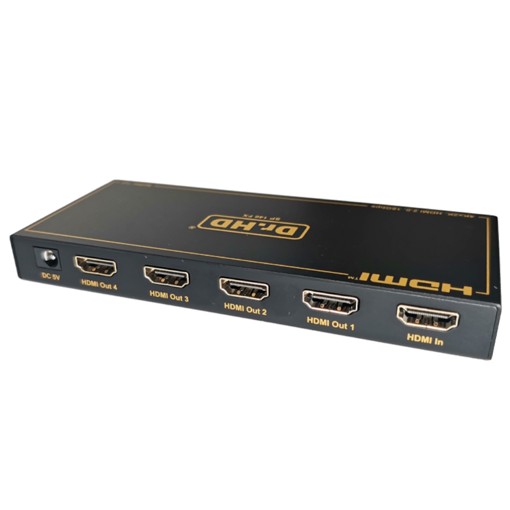 HDMI коммутаторы, разветвители, повторители Dr.HD 2.0 1x4 / SP 146 FX сплиттер vention hdmi v2 0 4k akob0