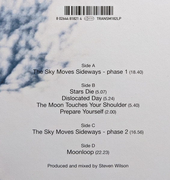 Рок Transmission Recordings Porcupine Tree - The Sky Moves Sideways (Black Vinyl 2LP) - фото 5