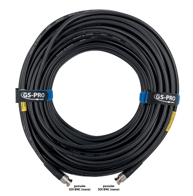 Кабели с разъемами GS-PRO 12G SDI BNC-BNC 50 метров кабели с разъемами superlux sfs15pp