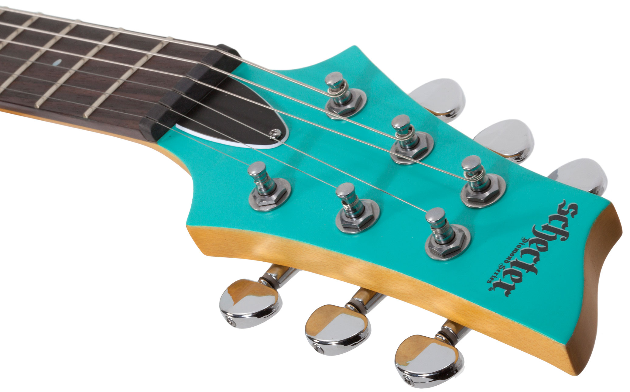 Электрогитары Schecter C-6 Deluxe SAQ Satin Aqua, цвет бирюзовый, размер Jumbo - фото 8