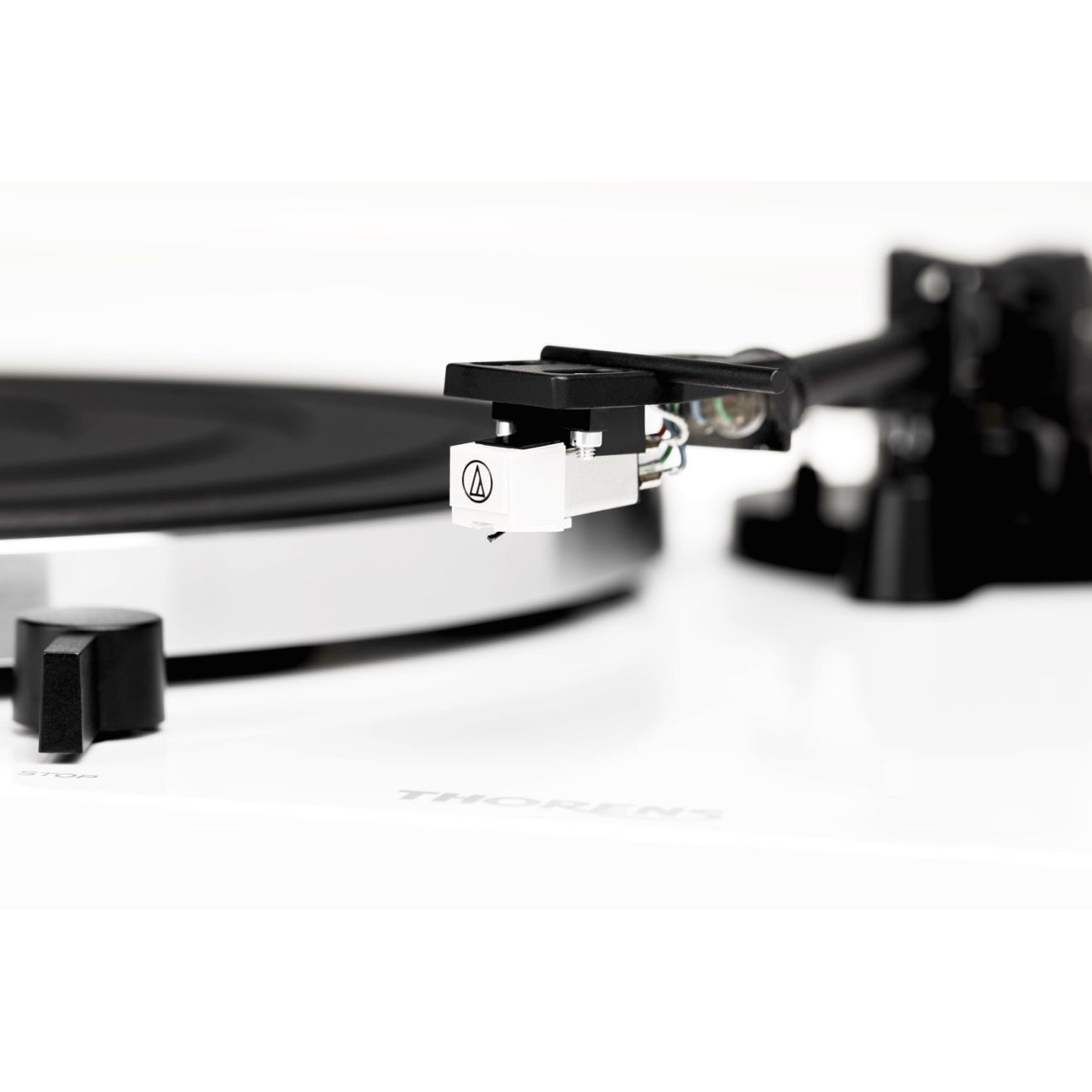 Проигрыватели винила Thorens TD-201 (TP71, AT3600) highgloss white, цвет белый - фото 3