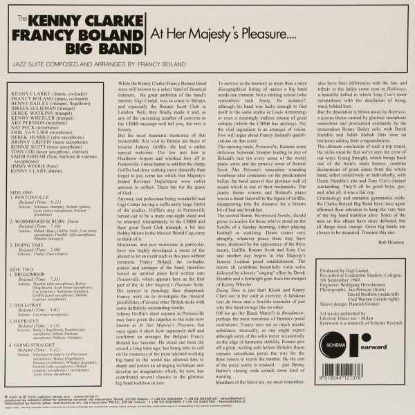 Джаз Universal US Kenny Clarke; Boland, Francy - At Her Majesty's Pleasure (Black Vinyl LP) - фото 4