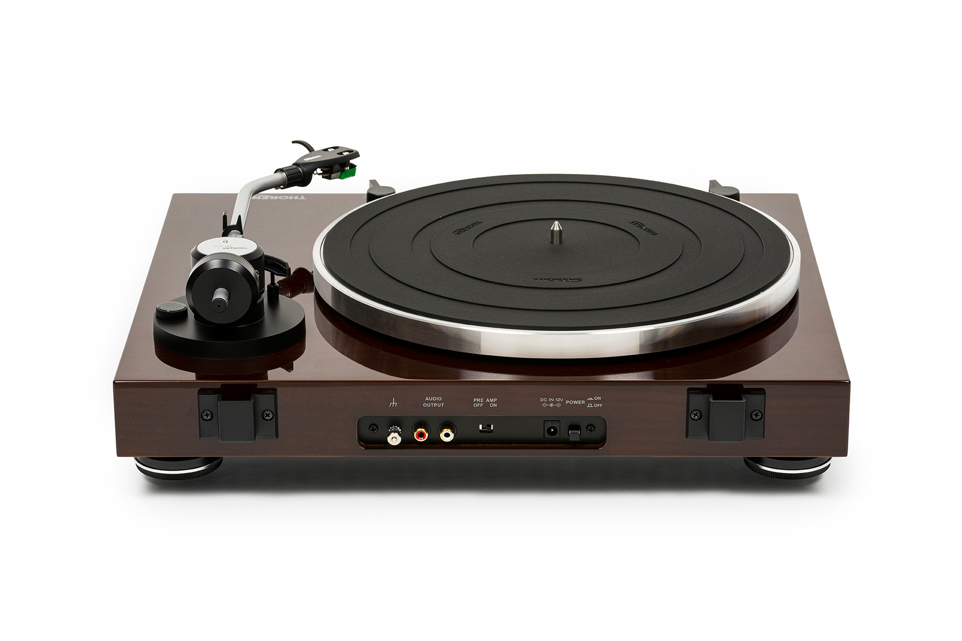 Проигрыватели винила Thorens TD 204 walnut high gloss, цвет черный - фото 5