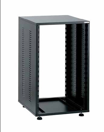 Профессиональные стойки EuroMet EU/R-22L  00518  2 части  Рэковый шкаф, 22U, глубина 500мм, сталь черного цвета.