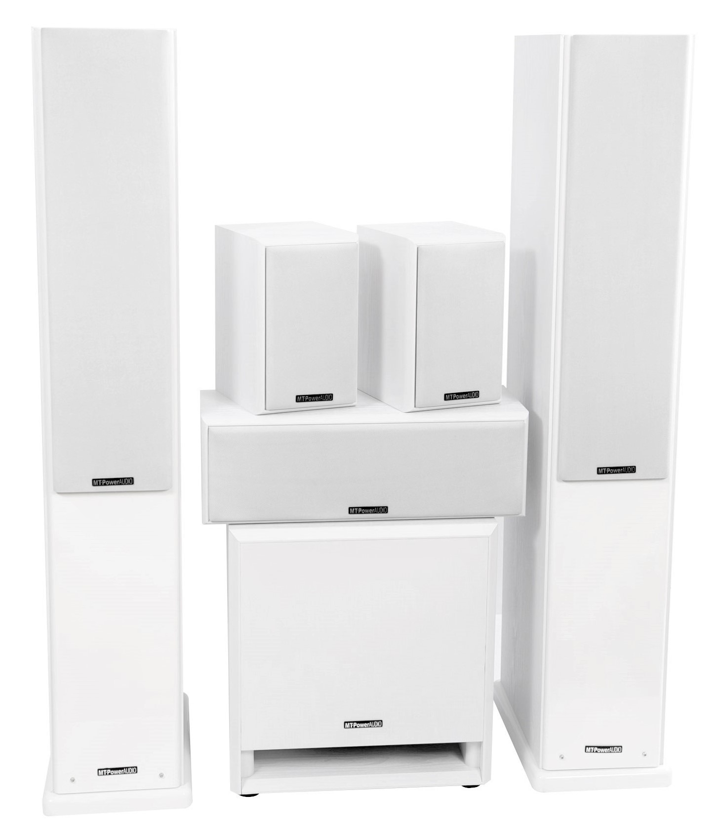 Комплекты акустики 5.1 MT-Power Elegance-2 white set 5.1 (white grills), цвет белый, размер 4 - фото 2