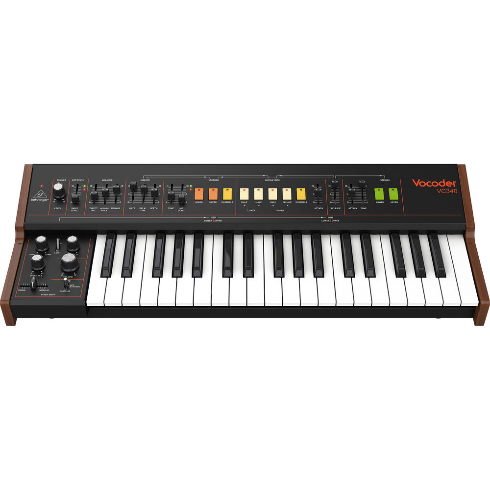 Синтезаторы Behringer VOCODER VC340, цвет черный/коричневый - фото 4