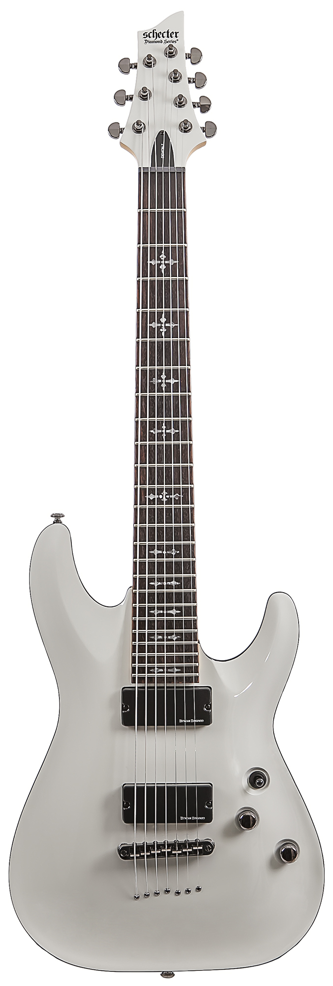 Электрогитары Schecter DEMON-7 VWHT, цвет белый, размер Jumbo - фото 1