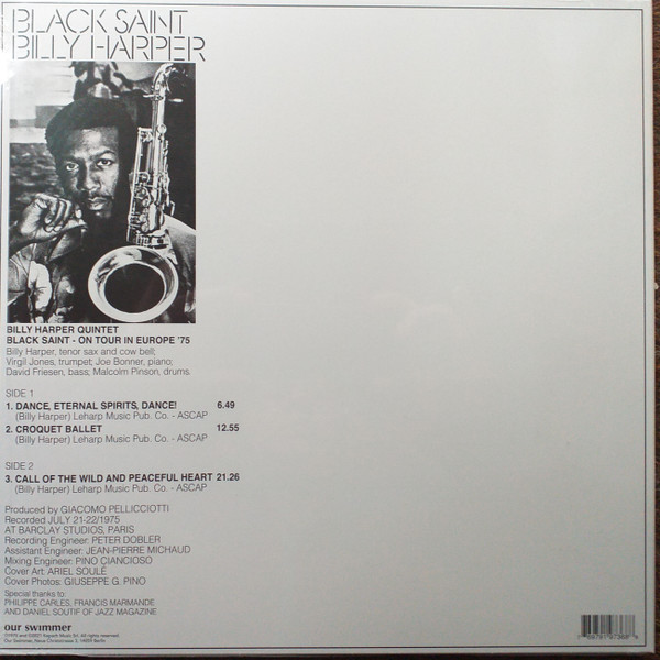 Джаз IAO Billy Harper - Black Saint (Black Vinyl LP) - фото 4