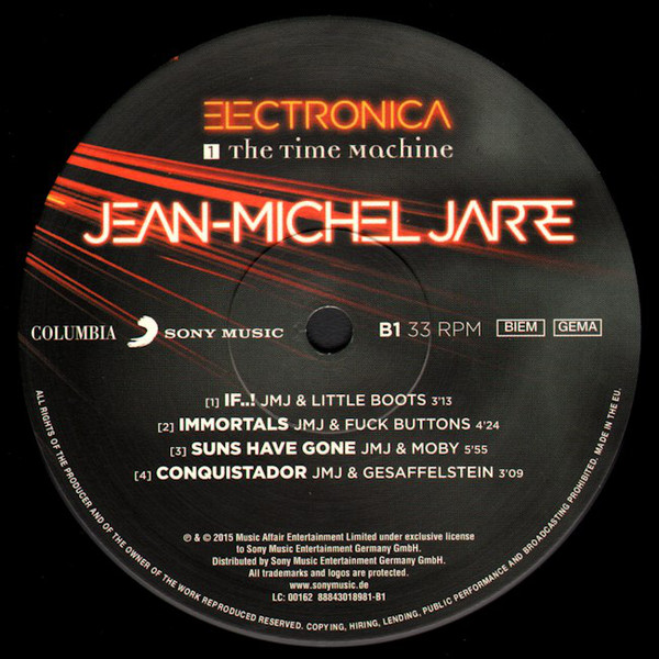 Электроника Sony Jarre, Jean-Michel Electronica 1: The Time Machine (180 Gram/Gatefold) - фото 5