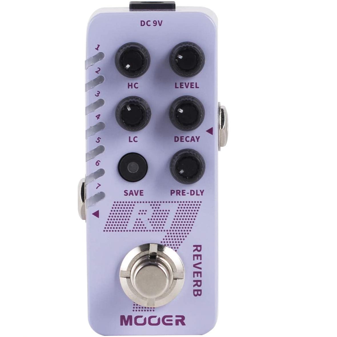 Процессоры эффектов и педали для гитары Mooer R7 Reverb mooer woodverb acoustic guitar reverb pedal digital reverb pedal reverb mod filter modes true bypass micro series compact pedal