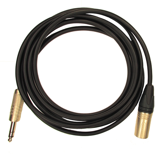 Кабели с разъемами GS-PRO JackStereo-XLR3M (black) 10 метров кабели с разъемами gs pro 12g sdi bnc bnc black 45 метров