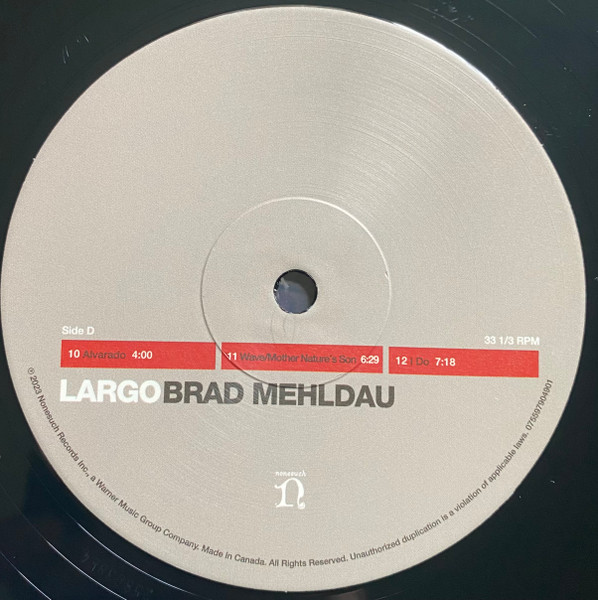 Джаз Warner Music Brad Mehldau - Largo (Black Vinyl 2LP) - фото 7