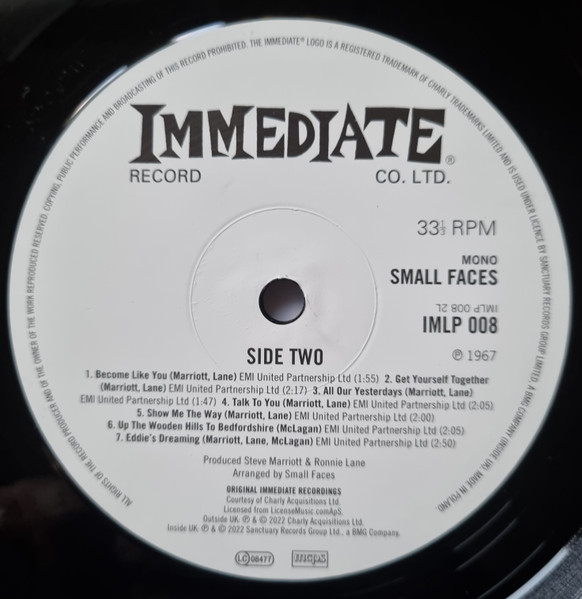 Рок IAO Small Faces - Small Faces (Black Vinyl LP) - фото 6