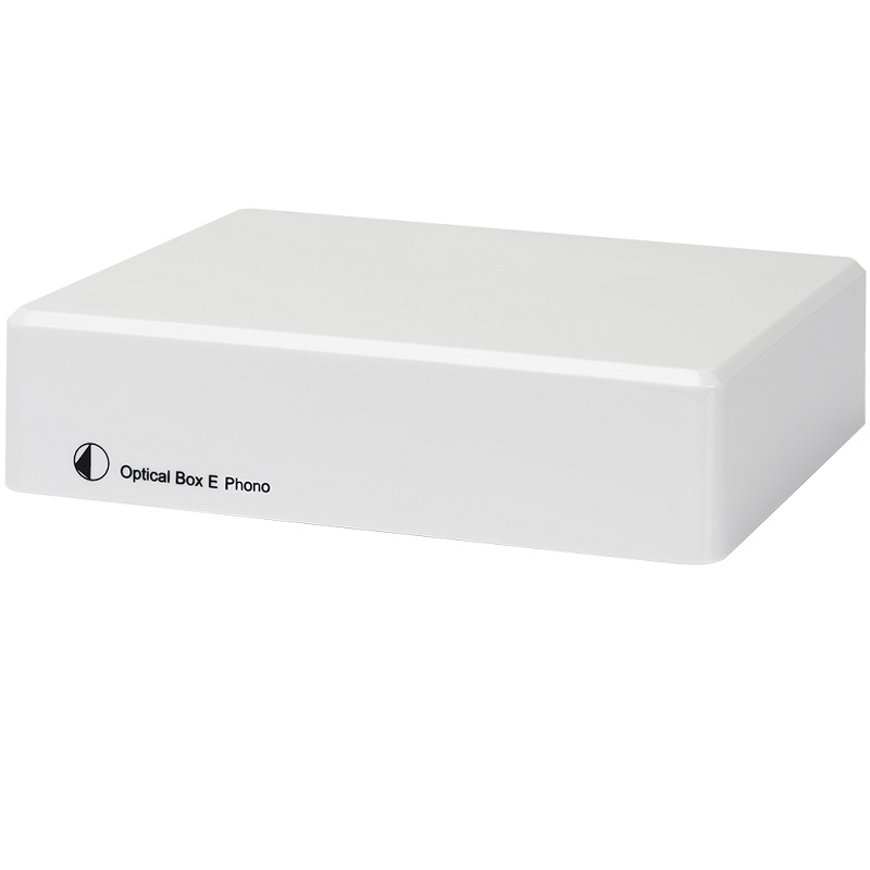 Фонокорректоры Pro-Ject OPTICAL BOX E PHONO white m m phono preamp with power switch ultra compact preamplifier with level