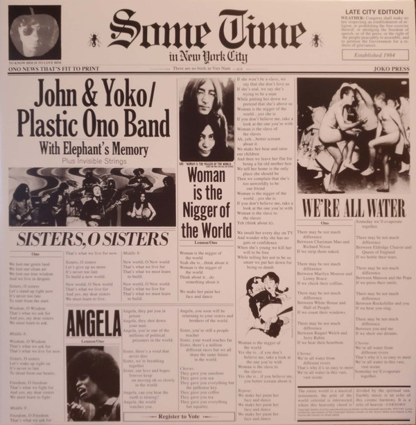 Рок Beatles Solo Lennon, John, Sometime In New York City dio evil or divine live in new york city