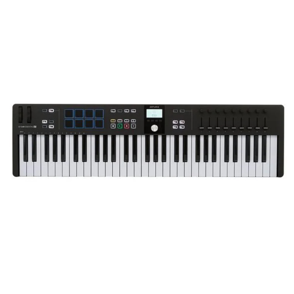 MIDI клавиатуры Arturia KeyLab Essential 61 mk3 Black синтезаторы arturia microfreak stellar