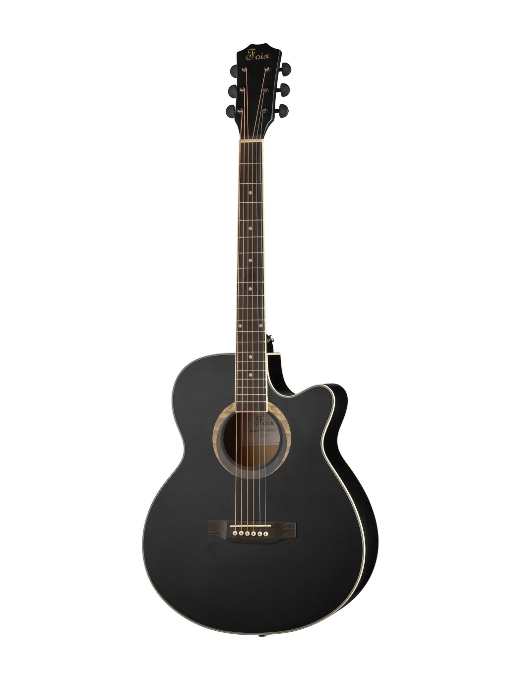 Акустические гитары Foix FFG-2040C-BK гитара деревянная soundhole sound hole обложка блок обратная связь буфер mahogany wood для eq акустические гитары фолк