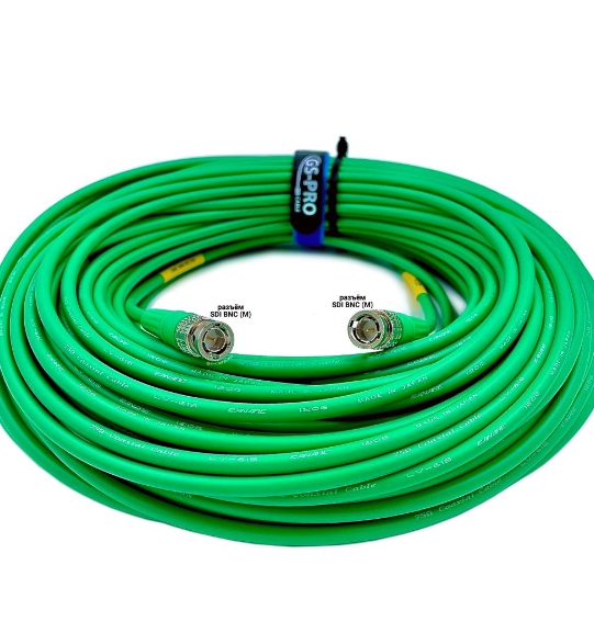 Кабели с разъемами GS-PRO 6G SDI BNC-BNC (mob) (green) 50 метров кабели с разъемами gs pro 12g sdi bnc bnc blue 20 метров