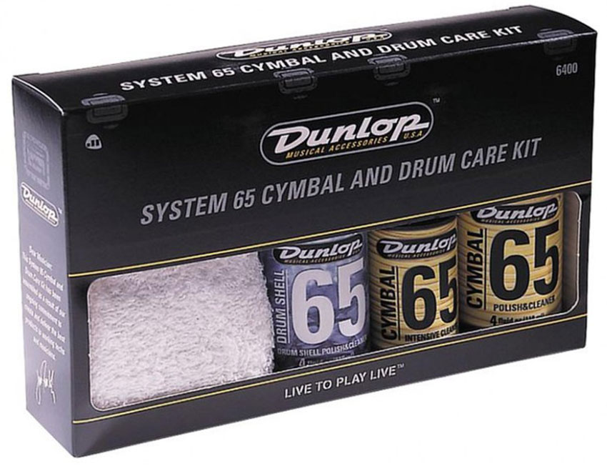 Прочие аксессуары для ударных инструментов Dunlop 6400 System 65 Cymbal And Drum Care Kit brass crash cymbal drum instrument cymbals practical alloy cymbal for percussion instruments players beginners