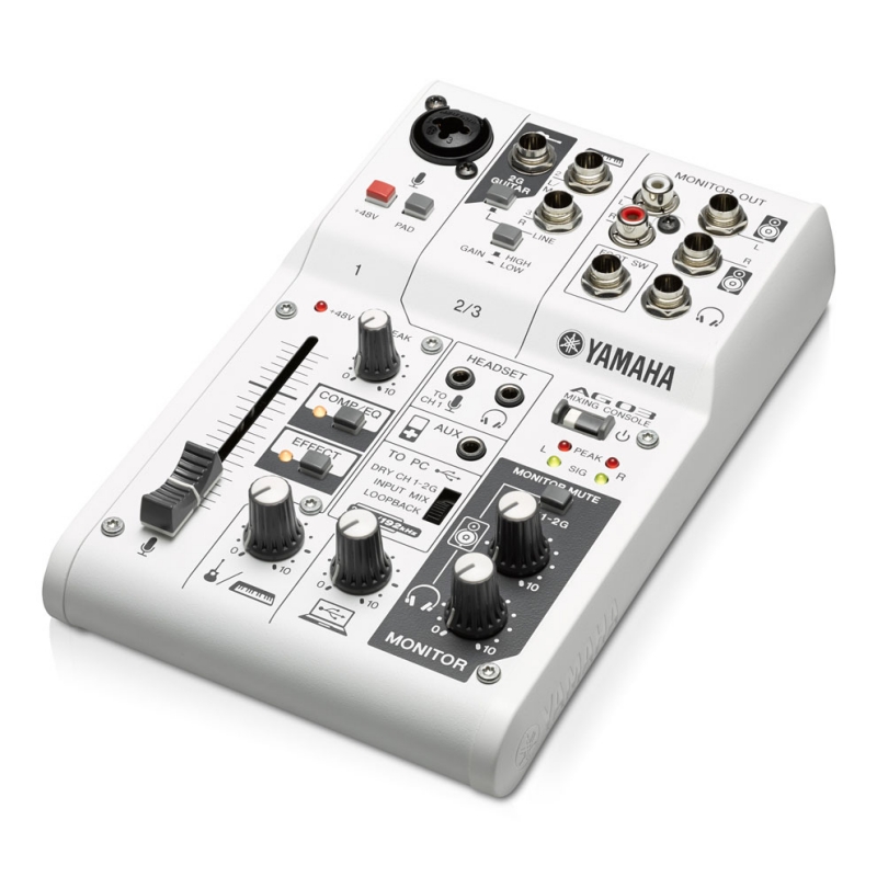 Микшерные пульты аналоговые Yamaha AG03 многофункциональная живая звуковая карта для пения прямой трансляции записи голоса и музыки