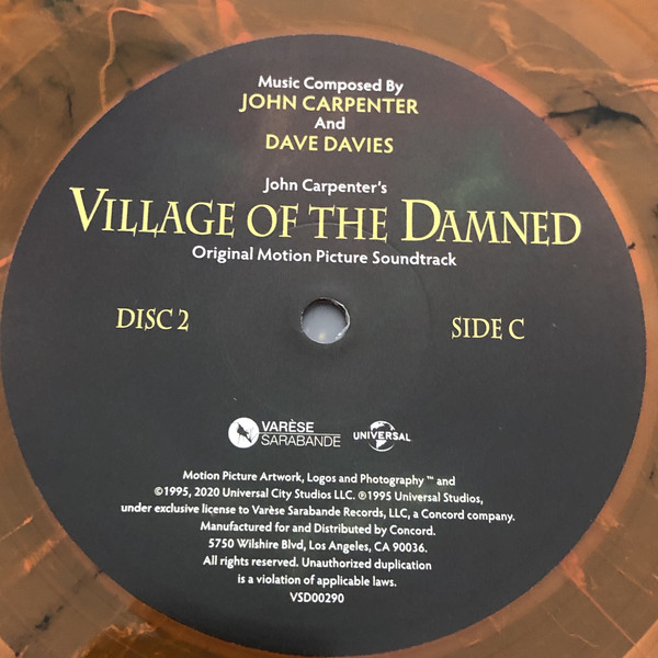 Саундтрек UMC Village Of The Damned (Original Motion Picture Soundtrack) (Deluxe Edition/Orange Marble Vinyl) - фото 5