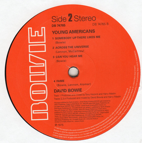 Рок PLG David Bowie Young Americans (180 Gram/Remastered/+Booklet) - фото 5